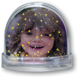 Star Photo Globe Κορνίζα με Αιωρούμενα Αστεράκια