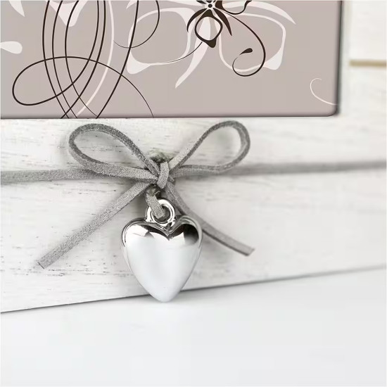 Ξύλινη Οριζόντια Κορνίζα με Διακοσμητική Καρδιά