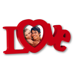 Κορνίζα σε Σχήμα "Love" 10x10 εκ.