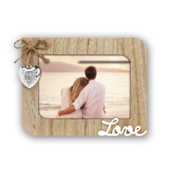 Οριζόντια Κορνίζα με Διακοσμητική Καρδιά 10x15 εκ.